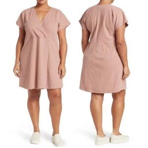Madewell 3X Pink Wrap Dress